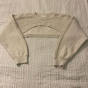Crop shrug sweater